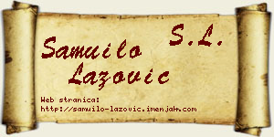 Samuilo Lazović vizit kartica
